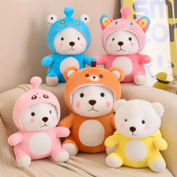35/45cm Cute Teddy Bear Plush Toy Kawaii Stuffed Animals Bears Plushies Doll Anime Cartoon Soft Kids Toys for Girls Xmas Gifts