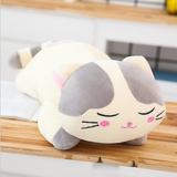 Cute Cartoon Cat Plush Toys Soft Stuffed Sleeping Cat Doll Pillow