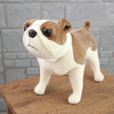 Realistic Cute Stuffed Dog Toy Plush Puppy Animal Pillow Gift for Kids Jack Russell Terrier