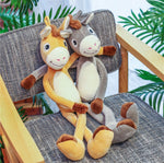 Naughty Donkey Plush Toys Soft Stuffed Animal Doll Pillow for Baby