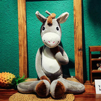 Naughty Donkey Plush Toys Soft Stuffed Animal Doll Pillow for Baby