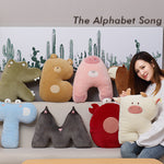 Super Cute Letter Shape Plush Animal Toys Kids Soft Bear Plush Pillow