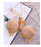 Cute Cartoons Plush Camel Bag Stuffed Animal Llama Toy for Girl Kids