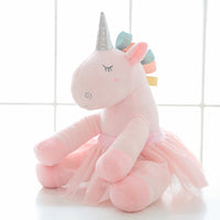 Lovely Soft Plush Unicorn In Ballet Skirt Doll Stuffed Animal Pillow
