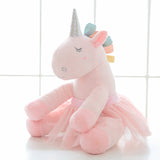 Lovely Soft Plush Unicorn In Ballet Skirt Doll Stuffed Animal Pillow