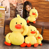 Lovely Soft Cute Stuffed Yellow Duck Toy Kids Favor Plush Animal Doll