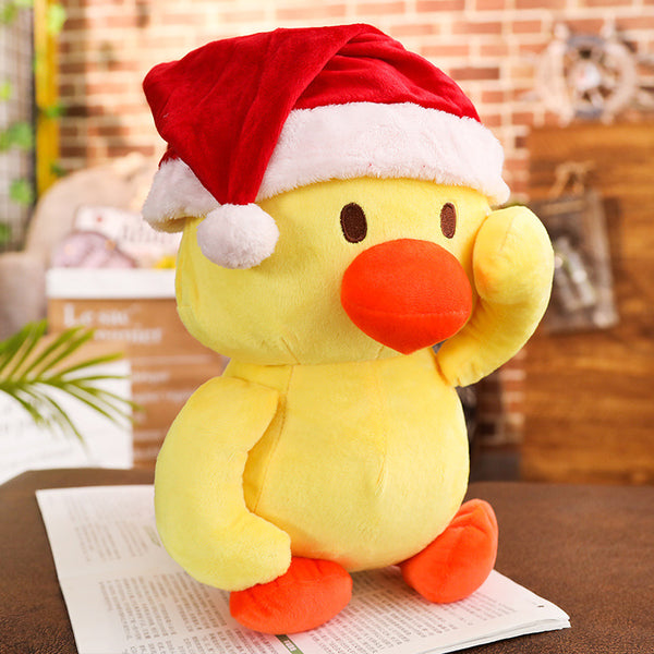 Lovely Soft Cute Stuffed Yellow Duck Toy Kids Favor Plush Animal Doll