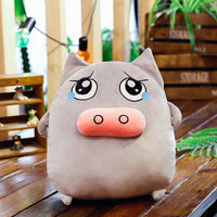 Cartoon Lovely Stuffed Animal Doll Plush Emoji Pig Pillow Kids Toy