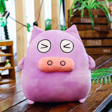 Cartoon Lovely Stuffed Animal Doll Plush Emoji Pig Pillow Kids Toy