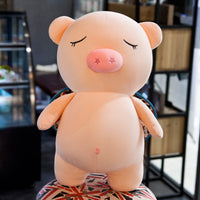 Super Cute Pink Pig Plush Toy Cartoon Stuffed Animal Doll Kids Gifts