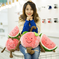 Creative Stuffed Cartoon Fruit Pillow Soft Cute Plush Watermelon Toy