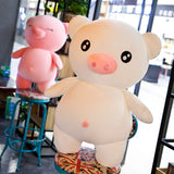 Super Cute Pink Pig Plush Toy Cartoon Stuffed Animal Doll Kids Gifts