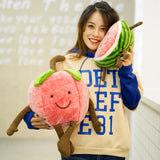 Creative Stuffed Cartoon Fruit Pillow Soft Cute Plush Watermelon Toy