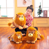 Soft Little Plush Lion Toy Fluffy Stuffed Doll Kids Animal Cute Pillow