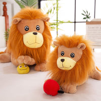 Soft Little Plush Lion Toy Fluffy Stuffed Doll Kids Animal Cute Pillow