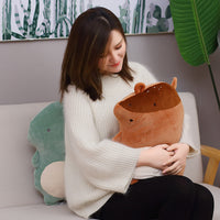 Cartoon Stuffed Dinosaur Plush Toys Soft Fox Pillow Cushion Dolls