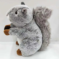 Realistic Stuffed Squirrel Toy Plush Animal Doll Kids Birthday Gifts