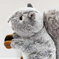 Realistic Stuffed Squirrel Toy Plush Animal Doll Kids Birthday Gifts