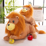 Soft Little Plush Lion Toy Fluffy Stuffed Doll Kids Animal Cute Pillow