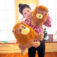 Soft Little Plush Lion Toy Fluffy Stuffed Doll Kids Animal Cute Pillow