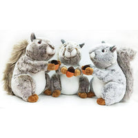 Realistic Stuffed Squirrel Toy Plush Animal Doll Kids Birthday Gifts
