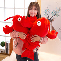 Lobster Plush Toy Stuffed Marine Animal Pillow Creative Soft Kid Toys