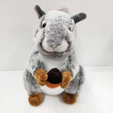 Realistic Stuffed Squirrel Toy Plush Animal Doll Kids Birthday Gifts