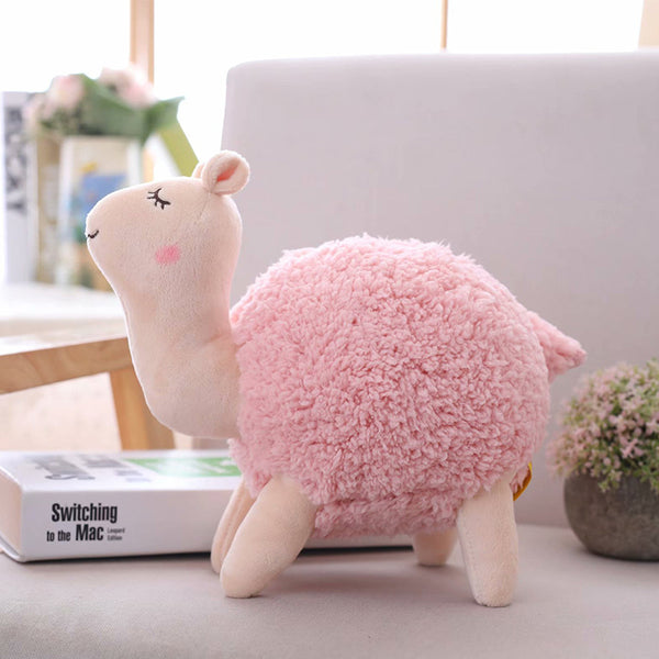 Cute Soft Stuffed Round Alpaca Toy Kids Favor Cartoon Plush Pillow