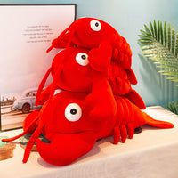 Lobster Plush Toy Stuffed Marine Animal Pillow Creative Soft Kid Toys