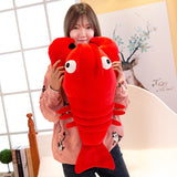 Lobster Plush Toy Stuffed Marine Animal Pillow Creative Soft Kid Toys