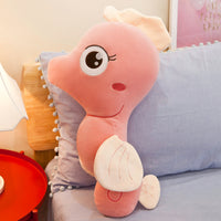 Soft Lovely Stuffed Sea Horse Toy Office Pillow Cartoon Plush Cushion