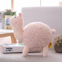 Cute Soft Stuffed Round Alpaca Toy Kids Favor Cartoon Plush Pillow