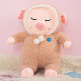 Lovely Cute Stuffed Sleeping Pig Pillow Kids Birthday Gifts Plush Toy