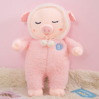 Lovely Cute Stuffed Sleeping Pig Pillow Kids Birthday Gifts Plush Toy