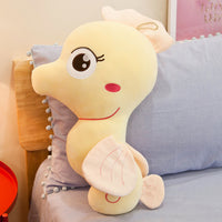 Soft Lovely Stuffed Sea Horse Toy Office Pillow Cartoon Plush Cushion