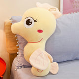 Soft Lovely Stuffed Sea Horse Toy Office Pillow Cartoon Plush Cushion