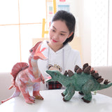 Soft Triceratops Plush Pink Dinosaur Toy Stuffed Animal Gifts for Kids