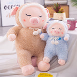 Lovely Cute Stuffed Sleeping Pig Pillow Kids Birthday Gifts Plush Toy