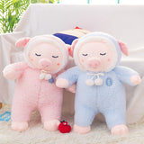 Lovely Cute Stuffed Sleeping Pig Pillow Kids Birthday Gifts Plush Toy