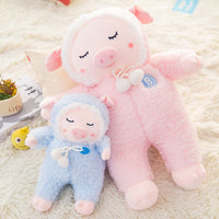 Lovely Cute Stuffed Sleeping Pig Pillow Kids Birthday Gifts Plush Toy
