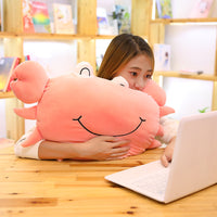 Cartoon Soft Stuffed Crab Pillow Kids Cushion Plush Animal Toy