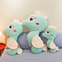 Soft Lovely Stuffed Sea Horse Toy Office Pillow Cartoon Plush Cushion