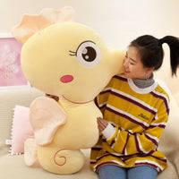 Soft Lovely Stuffed Sea Horse Toy Office Pillow Cartoon Plush Cushion