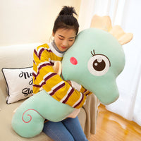 Soft Lovely Stuffed Sea Horse Toy Office Pillow Cartoon Plush Cushion