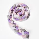 Four Strand Danish Weave Baby Bed Bumper Handmade Knotted Ball Pillow