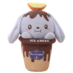 Stuffed Ice Cream Shaped Rabbit Toy Cute Plush Animal Soft Pillow