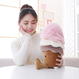 Lovely Cartoon Plush Ice Cream Toy Kids Pillow Stuffed Food Doll