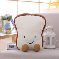 Soft Toast Shape Plush Toy Girls Gifts Cute Bread Food Stuffed Cushion