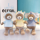 Baby Sleeping Doll Cute Stuffed Teddy Bear Toy Plush Animal Pillow