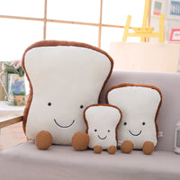 Soft Toast Shape Plush Toy Girls Gifts Cute Bread Food Stuffed Cushion